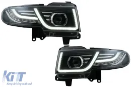 Hűtőrács LED fényszóróval Toyota FJ Cruiser XJ10 (2007-2015) dinamikus irányjelzővel-image-6068552