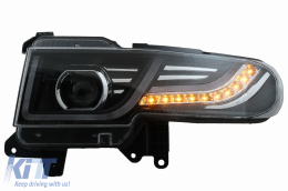 Hűtőrács LED fényszóróval Toyota FJ Cruiser XJ10 (2007-2015) dinamikus irányjelzővel-image-6068555