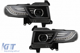 Hűtőrács LED fényszóróval Toyota FJ Cruiser XJ10 (2007-2015) dinamikus irányjelzővel-image-6068559