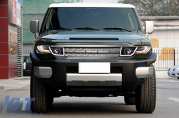 Hűtőrács LED fényszóróval Toyota FJ Cruiser XJ10 (2007-2015) dinamikus irányjelzővel-image-6068568