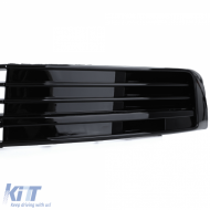 Hűtőrács lökhárítóba fényes fekete VW T6 Multivan ACC nélkül 15-19-image-6196998