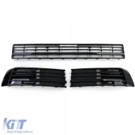 Hűtőrács lökhárítóba fényes fekete VW T6 Multivan ACC nélkül 15-19-image-6197002