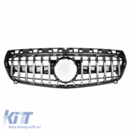 Hűtőrács Mercedes-Benz A-osztály W176 12-15 GT A Design Panamericana Look Fekete/Króm 1 db-image-6296023