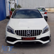 Hűtőrács Mercedes-Benz A-osztály W176 15-18 GT A Design Panamericana Look Fekete/Króm 1db-image-6296048