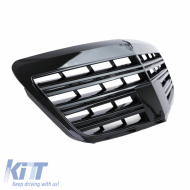 Hűtőrács Mercedes-Benz S-osztály W221 09-13 S63 S65 A Design Look Fényes Fekete 1db-image-6294960