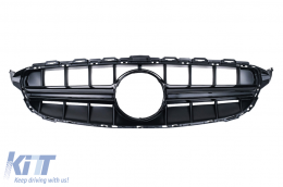 image-58-Hűtőrács Mercedes C-osztály W205 S205 C205 A205 (2014-2018) modellhez, kamera nélküli, fekete