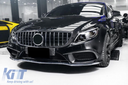
Hűtőrács Mercedes CLS W218 Facelift (2014-2017) modellekhez, GT-R Panamericana Dizájn, króm-image-6069402