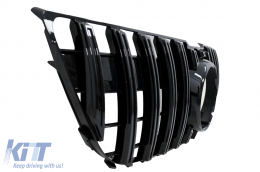 
Hűtőrács MERCEDES GLK-osztály X204 Facelift (2013-2015) modellekhez, GT-R Panamericana Dizájn, zongorafekete-image-6069434