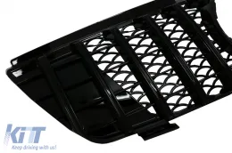 Hűtőrács Mercedes ML W164 (2008-2011), GT-R Panamericana Dizájn, zongoralakk fekete-image-6084770