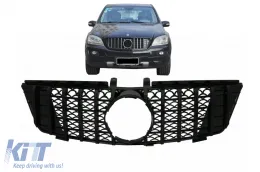 Hűtőrács Mercedes ML W164 (2008-2011), GT-R Panamericana Dizájn, zongoralakk fekete-image-6087397