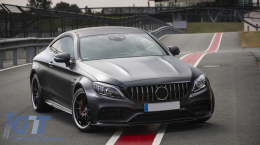 
Hűtőrács MERCEDES W205 Sedan S205 T-Modell A205 Cabriolet C205 Coupe Facelift (2019-től) modellekhez, 360-as kamerával-image-6086620