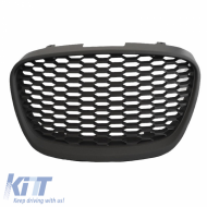 Hűtőrács Seat Leon 1P / Altea 09-13 Méhsejt mintás embléma nélküli fekete 1db-image-6295850