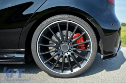 H?ts? l?kh?r?t? oldals? splitter uszonyok Mercedes A-osztály W176 Sport Line A45 Hatchback (2012-2018) Piano Black-image-6108072