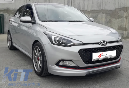 i20 Sport Front Lip Raw Vacuum Plastic / 2014-2018