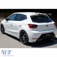 image-27-ibiza Mk5 Lenz Rear Bumper Flaps Piano Black Vacuum Plastic / 2017 - up