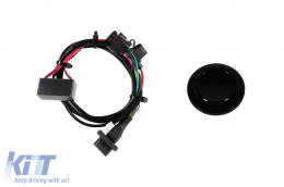 Iconic Glow diamond type illuminated kidneys suitable for BMW X3 G01, X4 G02 2022-2024, black lacquer-image-6237154