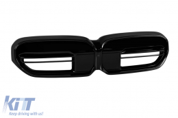 Iconic Glow illuminated kidney grilles suitable for BMW 5 Series G30, G31 2020-2023, black lacquer-image-6146875
