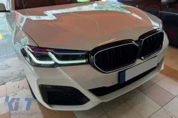 Ikonische Glow beleuchtete Nierengrills geeignet für BMW 5er Reihe G30, G31 2020-2023, schwarz lackiert-image-6146864