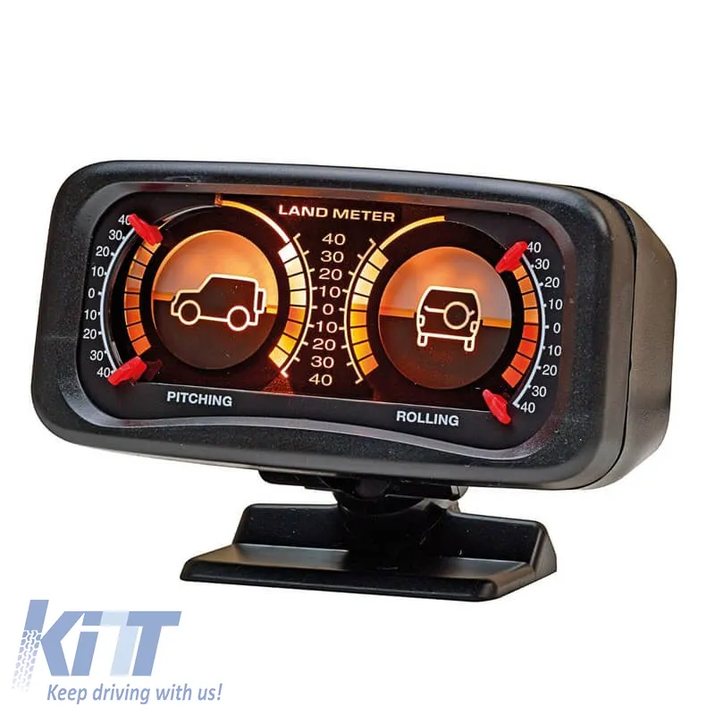 Inclinometer with Back Light 12V Black Swiss Drive 2808014