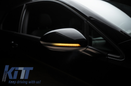 Indicadores LED dinámicos Espejo LEDriving para VW Golf 7 & 7.5 VW Touran II Negro-image-6045393