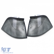 Indicator Black Smoke Pair suitable for BMW 3 Series E36 Coupe Convertible 91-99-image-6209427