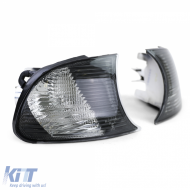 Indicator Schwarz Rauch Kristall-Look geeignet für BMW 3er Serie E46 Coupe Cabriolet 98-01-image-6201853