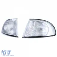 Indicator Weiß Paar Links Rechts geeignet für Audi A4 B5 Sedan Avant Estate 94-01-image-6190608