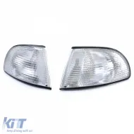 Indicator Weiß Paar Links Rechts geeignet für Audi A4 B5 Sedan Avant Estate 94-01-image-6190613