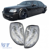 Indicator white - pair for Mercedes S-Class W140 91-94
