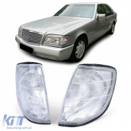 Indicator White Set Left Right for Mercedes S Class W140 1991-1998