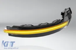 Indicatori di direzione dinamici a LED fumé adatti per specchietti Audi A3 2013-2018-image-6152242