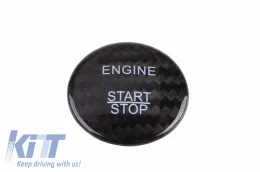 Indítógomb MERCEDES W176 W246 W205 W204 modellekhez, valódi szénszál-image-6063226