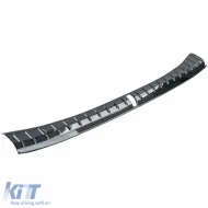 Innenschutz für schwarze Stoßstange aus Edelstahl, geeignet für BMW 5er G30 G31-image-6200739