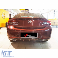 Insignia B OPC Line Style Diffuser With Exhaust Tips Piano Black Vacuum Plastic / 2017-2020