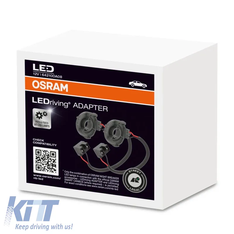 Installation Adapters suitable for LEDriving Osram H7 64210DA08 2pc