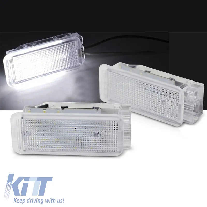 Interior Led Lights suitable for Peugeot 206, 207, 307, 308, 3008, 406, 407, 5008, 607, 806, 807 / Citroen C2, C3, C4, C5, C6, C8, DS3, Saxo, Xsara, Xantia 2 Pcs
