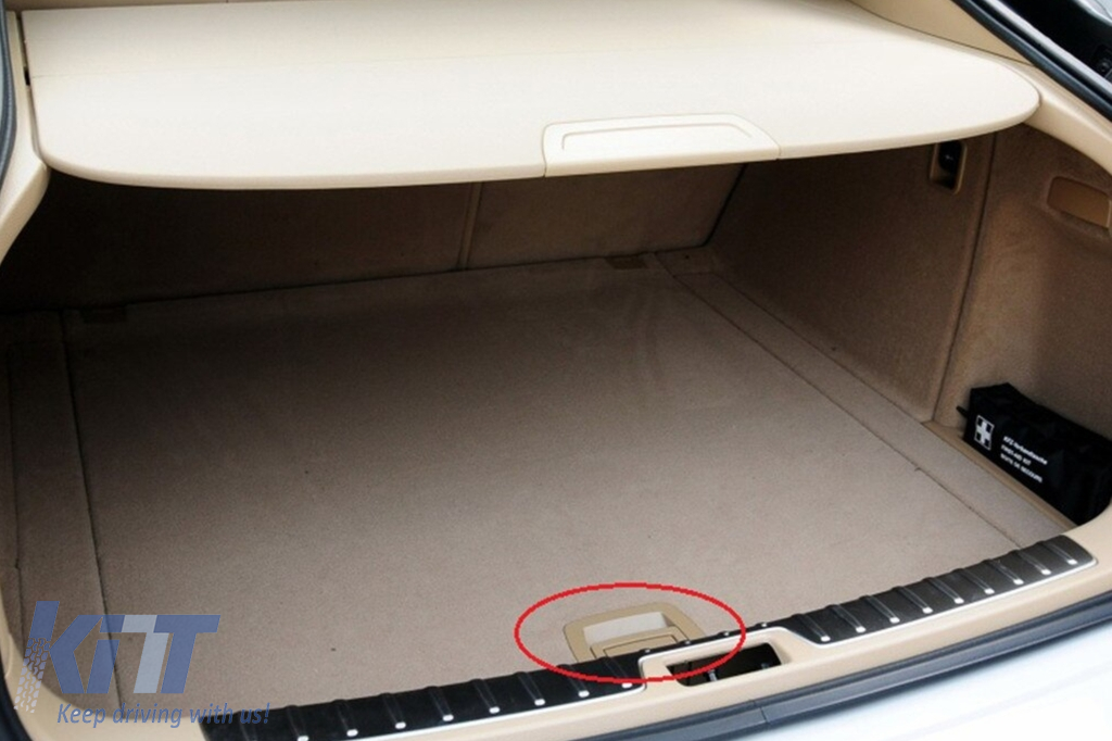 Interior Rear Trunk Mat Floor Carpet Handle Beige suitable for BMW 5 Series  E61 (2003-2010) X5 E70 (2007-2013) X6 E71 E72 (2008-2015) 