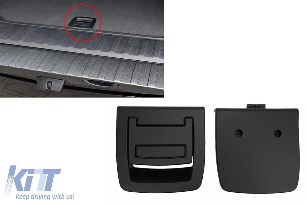 Belső hátsó csomagtartó szőnyeg padlószőnyegfogantyú fekete, amely alkalmas a BMW 5 sorozat E61 (2003-2010) X5 E70 (2007-2013) X6 E71 E72 (2008-2015)