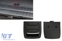 Interior Rear Trunk Mat Floor Carpet Handle Black suitable for BMW 5 Series E61 (2003-2010) X5 E70 (2007-2013) X6 E71 E72 (2008-2015) - RTHE70B
