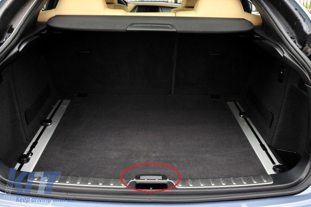 Interior Rear Trunk Mat Floor Carpet Handle Black suitable for BMW