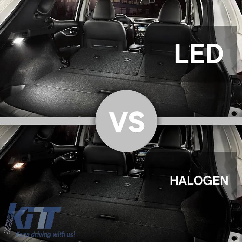 Interior Trunk Led Lights suitable for Nissan Qashqai J11, Juke, Renault Clio 05-12, Megane 03-09, Grand Scenic 05-08 2 Pcs