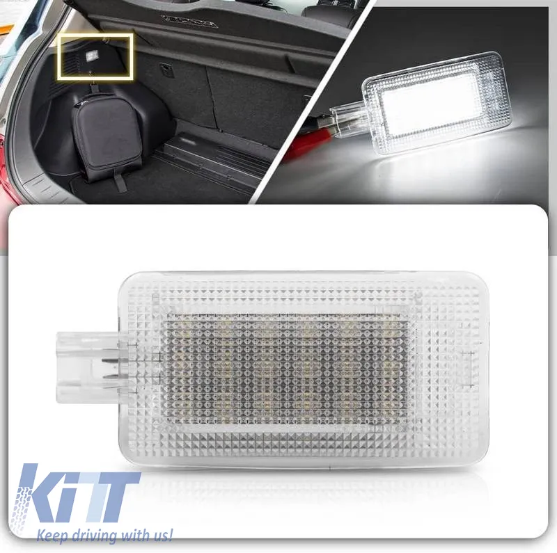 Interior Trunk Led Lights suitable for Nissan Qashqai J11, Juke, Renault Clio 05-12, Megane 03-09, Grand Scenic 05-08 2 Pcs