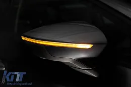 Intermitentes dinámicos LED ahumados adecuados para espejos en Seat Leon 2012-2020, Arona, Ibiza después de 2017-image-6238297