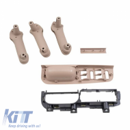 Internal Door Handle Set suitable for VW Golf 4 / Passat / Skoda Superb / Seat Alhambra / Ford Galaxy Beige 9 Pieces