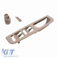Internal Door Handle Set suitable for VW Golf 4 / Passat / Skoda Superb / Seat Alhambra / Ford Galaxy Beige 9 Pieces