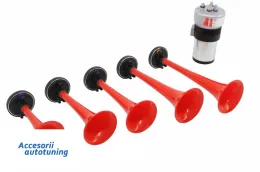 image-19-Juego cinco bocinas tres notas eléctrico trompeta de 12 V para Coches Camiones