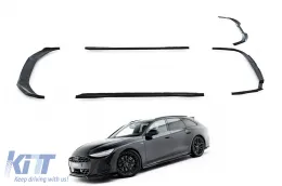 image-14-Juego de alerones tipo S-Line versión 1 de Maxton Design adecuado para faldones laterales, parachoques delantero, trasero y techo del Audi A6 S-Line C9 Avant después de 2025, negro brillante