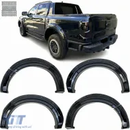 image-72-Juego de extensiones de arco de rueda para guardabarros con acabado brillante medio, adecuado para Ford Ranger T9 desde el 23