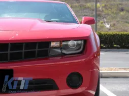 Juego de faros de tuning adecuado para Chevrolet Camaro 2009-2013 con base negra, izquierda y derecha-image-6152777