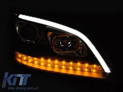Juego de faros de tuning adecuado para Mercedes ML W164 2005-2008 con base negra, izquierda y derecha-image-6153053